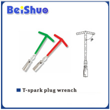 Plastic Handle T-Spark Plug Wrench for Car Wheel